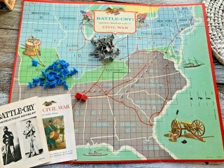 Battle Cry Milton Bradley American Heritage Vintage Board Game Civil War Complet