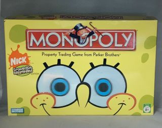 Monopoly 3d Eyes Spongebob Square Pants Edition 2005 Board Game - 100 Complete