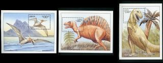 Liberia Os 9 Mnh S/s Of Prehistoric Animals (3) $$ Th - 1