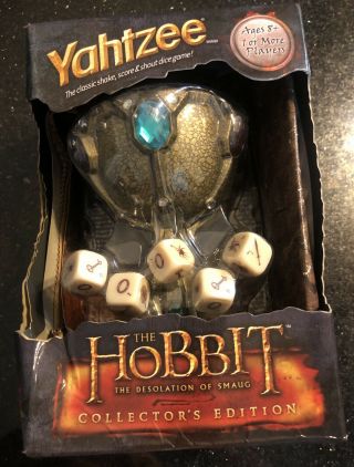 The Hobbit The Desolation Of Smaug Yahtzee Collector Edition Box