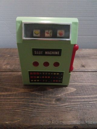Vintage Waco Motorized Slot Machine Made In Japan Battery Operated Euc