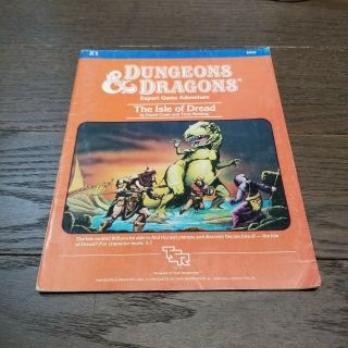 The Isle Of Dread Dungeons And Dragons Expert Game Adventure X1 Vintage