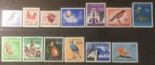 South Africa 1961 - 1963 Defins Mh Set Of 13 Cat £29 - Couple Small Thins