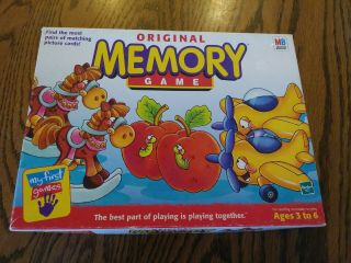 Vintage 1999 Memory Game Milton Bradley Hasbro My First Games Complete