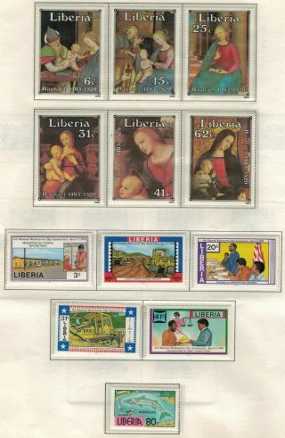 Liberia Selection From 1983 - 1984 In Mnh