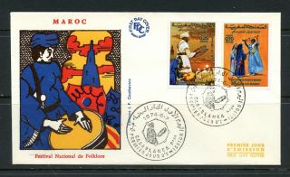Z308 Morocco 1974 Music Drummers Dancers Fdc