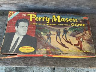 Perry Mason: Case Of The Missing Suspect Game Transogram 1959