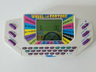 Vintage 1995 Wheel Of Fortune Tiger Electronics Handheld Video Game W/cartridge