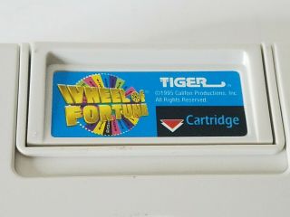 Vintage 1995 Wheel Of Fortune Tiger Electronics Handheld Video Game W/Cartridge 3