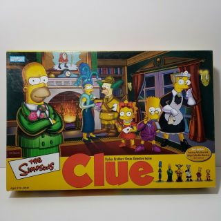 Clue Simpsons 2nd Edition Board Game By Parker Brothers 2002 100 Complete