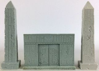 Scotia Grendel Historical Loose Mini Egyptian Obelisks & Entrance 1 Nm