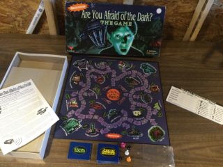 Vintage Nickelodeon “are You Afraid Of The Dark” Board Game 100 Complete,  Rare