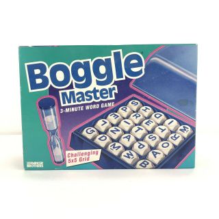 Boggle Master Game By Parker Brothers 1993 Complete Educational Game