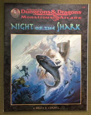 Night Of The Shark - Ad&d (2e) Adventure Module Level 6 - 8 - Tsr 9550
