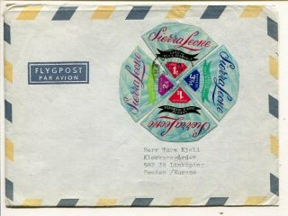 Sierra Leone Air Mail Cover To Sweden 1972