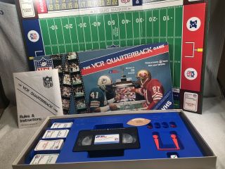 Vcr Quarterback Game Nfl Interactive 1986 Board Game 100 Complete - Great Shape