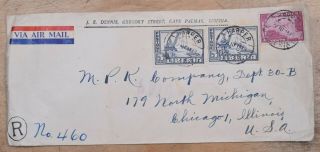 Mayfairstamps Liberia 1949 Harper To Us Registered Airmail Cover Wwi62599