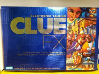 Clue Fx Electronic Talking Deluxe Detective Board Game Sound Effects Complete.