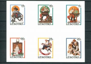 Lesotho Rockwell Imperf.  Mnh - 336