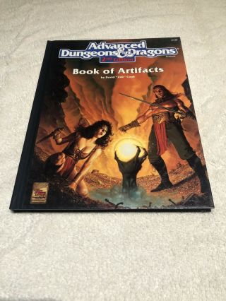 Ad&d Book Of Artifacts 2138 Tsr 2nd Edition 1993 Hardcover David " Zeb " Cook