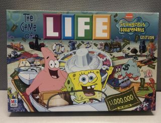 Spongebob Squarepants The Game Of Life Board Nickelodeon Milton Bradley 2005