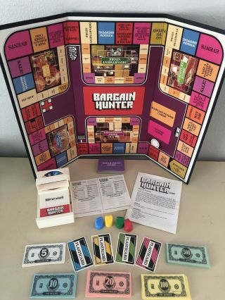 1981 “bargain Hunter” Board Game Milton Bradley 4109 Education Family Money