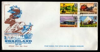Swaziland - Sc 214 To 217 - 1974 Upu Centenary - Unaddressed First Day Cover