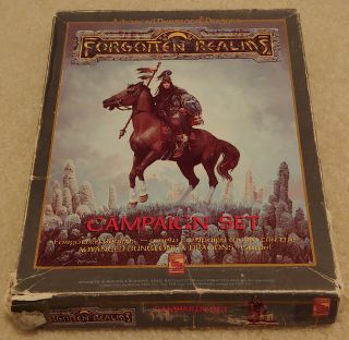 Tsr Ad&d Forgotten Realms Campaign Setting 1st Edition Box Set 1031 Oop