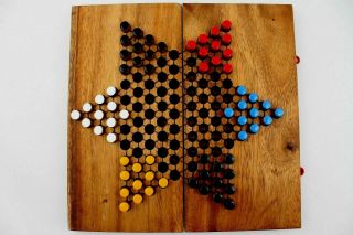 Vintage Chinese Checkers By Drueke 2 To 6 Players Travel Size