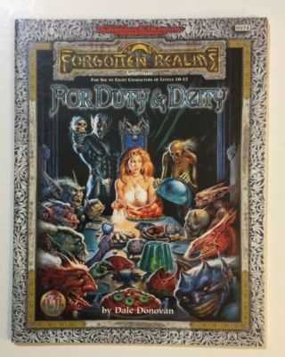 For Duty & Deity Ad&d Module Forgotten Realms Advanced Dungeons And Dragons Tsr