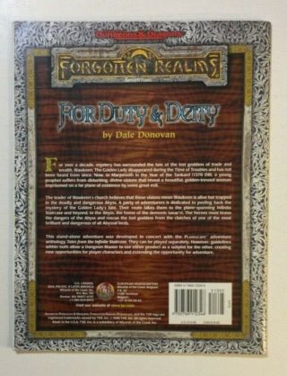 FOR DUTY & DEITY AD&D Module Forgotten Realms Advanced Dungeons and Dragons TSR 2