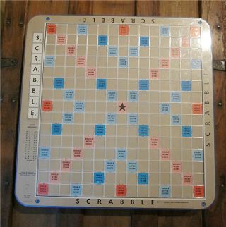Vintage (1976) Selchow & Righter Scrabble Game—deluxe Turntable Edition