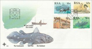 South Africa First Day Cover - No.  5.  3 - Coelacanth - 09/02/1989