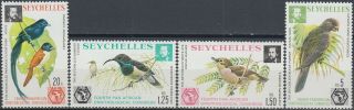 Seychelles 4th Pan African Ornithological Con 1976 Mnh - 9 Euro
