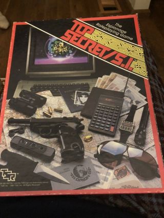 Top Secret - The Espionage Board Game By Tsr 1987