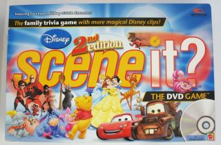 Disney Scene It? 2nd Edition Dvd Trivia Game 2007 Inc Pixar Characters Complete