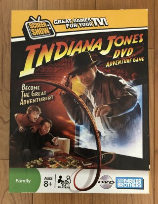 Indiana Jones DVD Adventure Game by Hasbro - 2008 Edition - 100 Complete 2