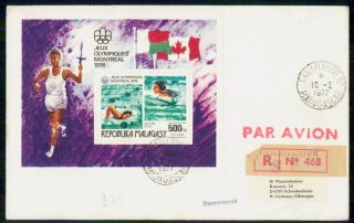 Mayfairstamps Malagasy 1977 Montreal Summer Games Torch Carrier Souvenir Sheet O