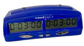 Chess Game Clock Timer Digital Blue