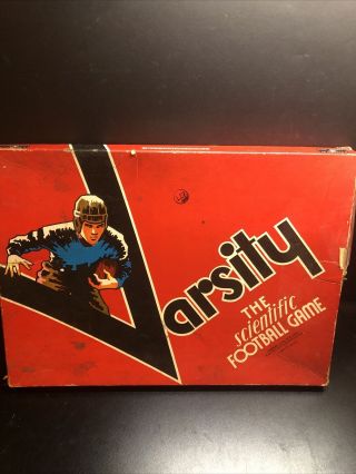 Varsity,  The Scientific Football Game By Cadaco Ellis 1951 Complete