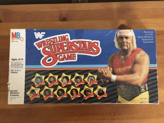 1985 Milton Bradley Wwf Wrestling Superstars Board Game Hulk Hogan Cover