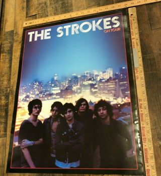 Vintage Poster The Strokes On Tour Promo 2 Sided Room On Fire Indie Icons