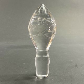 Tall Vintage Antique Crystal Glass Decanter Bottle Replacement Stopper 5