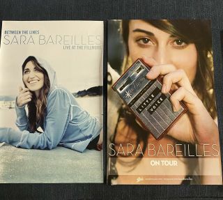 Two (2) Sara Bareilles Tour Posters Vintage Live Fillmore Little Voice
