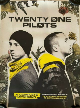 Twenty One Pilots Trench A Complete Diversion Official Uk Promo Poster Rare