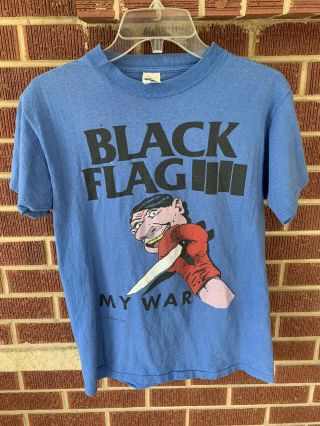 Vintage Black Flag Punk Rock T - Shirt,  Size Large
