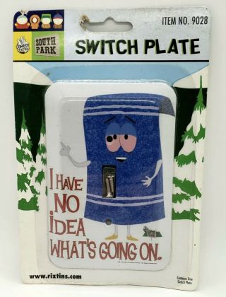 Rare South Park Towelie Light Switch Plate Vintage Cartman Tegridy Farms Weed