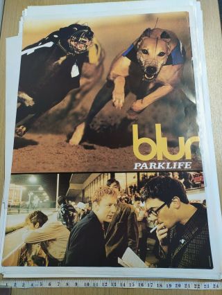 Vintage Blur Parklife 90s Britpop Damon Albarn Poster Music A1 Large