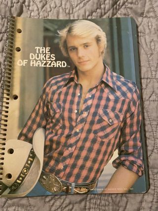Vintage Dukes Of Hazzard Spiral School Notebook - 1981