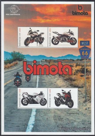 Indonesia - Indonesie Special Issue 2021 Motorcycle Bimota (ms) 1